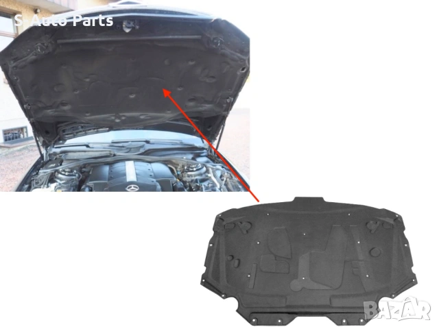 Изолация за преден капак на Mercedes S-Class W220 (1998-2005) 2206820526, снимка 3 - Аксесоари и консумативи - 54040172