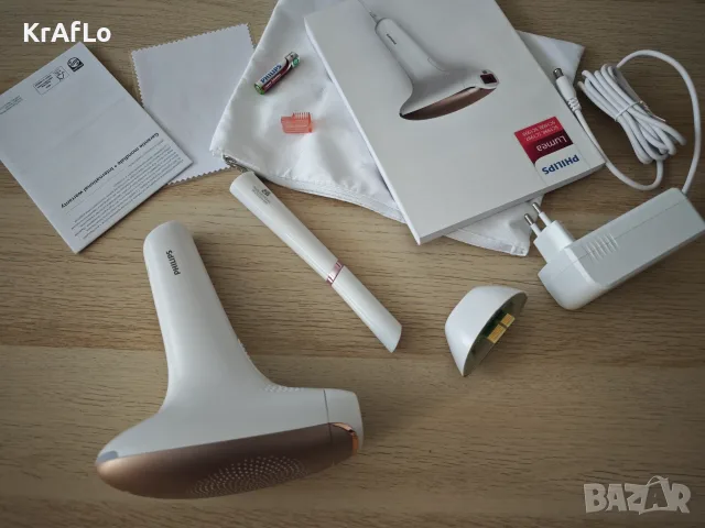  Фотоепилатор PHILIPS LUMEA BRI921/00 , ТРИМЕР тип Писалка HP6388 - 250000 импулса, снимка 4 - Епилатори - 55396897