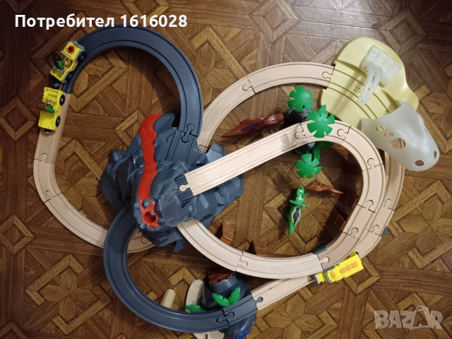 Lupilu Сет дървена железница Диноландия., снимка 13 - Образователни игри - 55082730