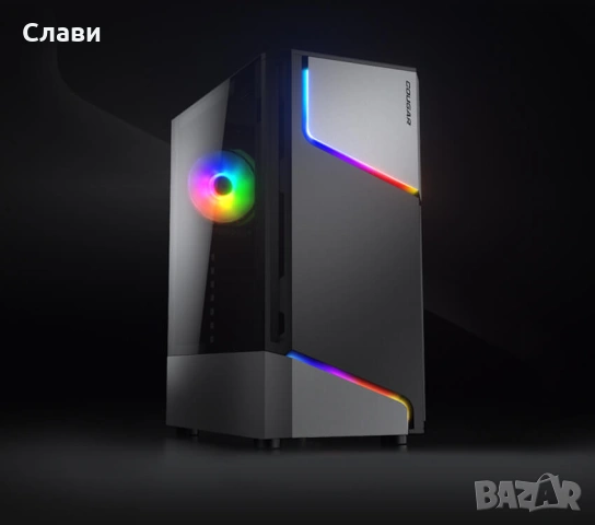 Геймърски компютър Cougar AMD 6x3,5 GHz, NVIDIA GTX 660, 16GB RAM, SSD, HDD, Windows 11 Pro, снимка 2 - Геймърски - 53301158