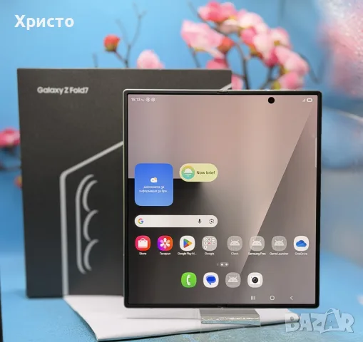 ГАРАНЦИОНЕН!!! Samsung Galaxy Z Fold7, 12GB RAM, 256GB, 5G, Silver Shadow + подарък 45W зарядно, снимка 3 - Samsung - 55469927