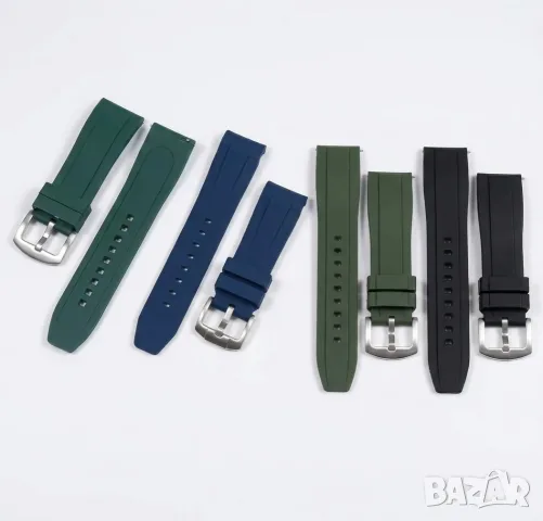 Каишка каишки за мъжки часовник 20мм 22мм 20mm 22mm силиконови смола гума silicone rubber resin