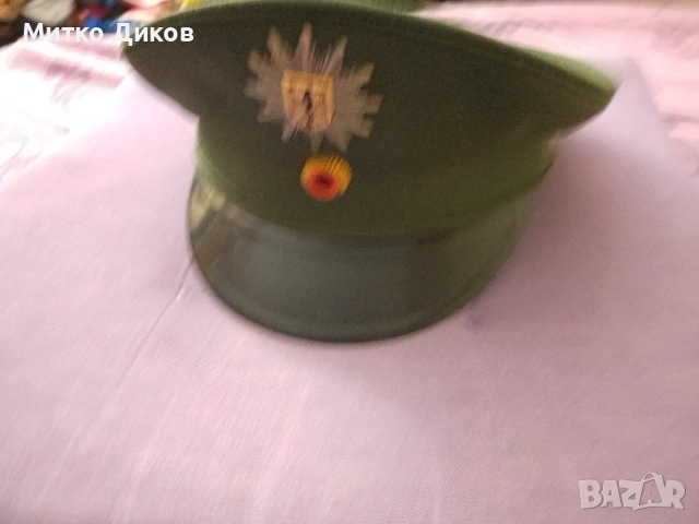 Немска винтидж пожарникарска военна шапка размер 57 нова