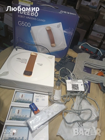 IDEEBO Робот за почистване на прозорци G500, 5000Pa робот за прозорци с двойна пръскаща  , снимка 2 - Други стоки за дома - 54674559