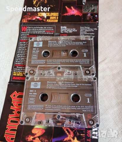 Manowar - Hell on Wheels.Live, снимка 3 - Аудио касети - 55077672