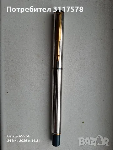 Parker UK.Писалка Посребрена с Позлата, снимка 2 - Колекции - 55405099