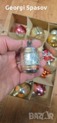 Истенски стъклени соц украси за елха, снимка 13 - Декорация за дома - 54715479