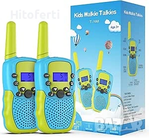 Играчки Kearui за деца на възраст 3-8 години, Детска уоки-токи с 8 канала, LCD екран