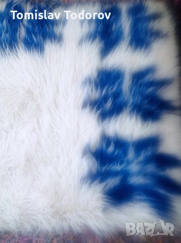 Страхотен вълнен китеник с размери 220/200, снимка 2 - Покривки за легло - 54272018