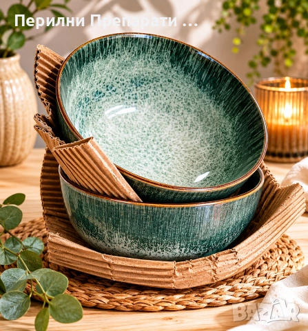 ХИТ! Луксозна зелена керамична купа – модерен дизайн за дома