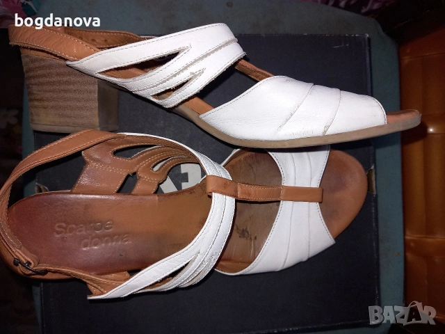 Летни сандали от естествена кожа, номер 40, снимка 12 - Сандали - 53985561