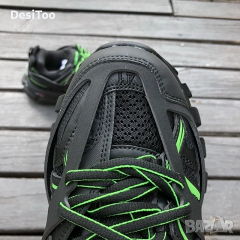 Balenciaga Track Sneaker "Black/Neon Green" , снимка 6 - Маратонки - 54358950