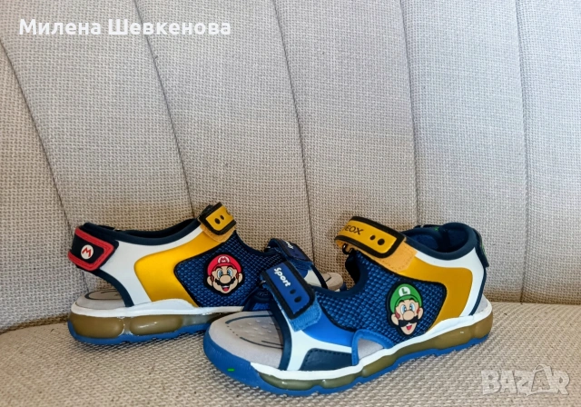 Светещи детски сандали GEOX Super Mario, снимка 2 - Детски сандали и чехли - 54667551