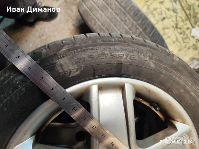 Продавам 5 бр джанти за Фолксваген 5*112*16 с гуми, снимка 9 - Гуми и джанти - 54876881