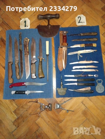 Стари ножове, различни видове , масап стар. , снимка 2 - Ножове - 53027619