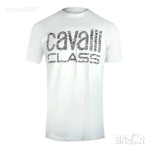 Оригинална тениска на CAVALLI CLASS! Л, бяла