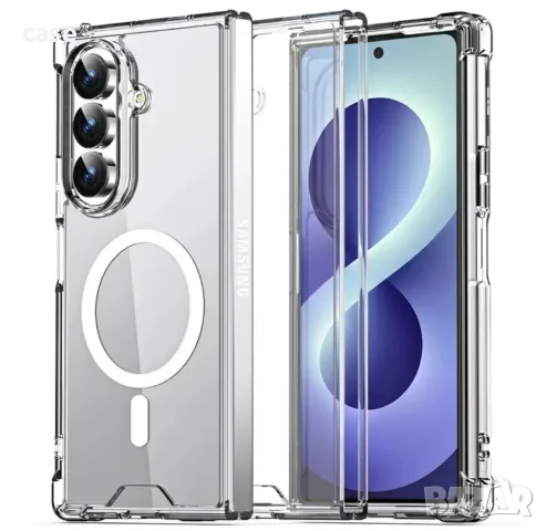 Samsung galaxy Z Fold 8/Z Fold8 ultra/Z Fold 7 magsafe кейс ударо-устойчив прозрачен