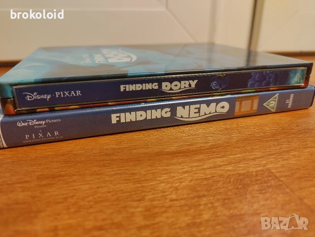 Finding Nemo DVD + Finding Dory blu ray steelbook , снимка 5 - Анимации - 54641882