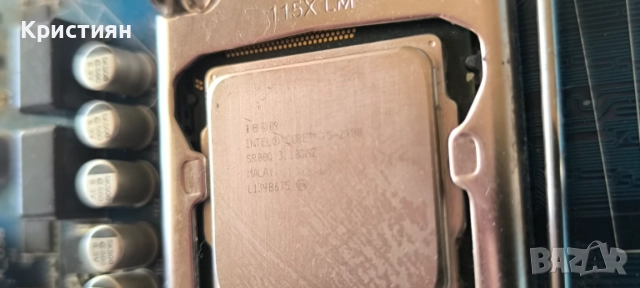 Дънна платка Gigabyte GA-H61M-S1 + Процесор Intel i5-2400 3.10GHz, снимка 5 - Дънни платки - 54902023