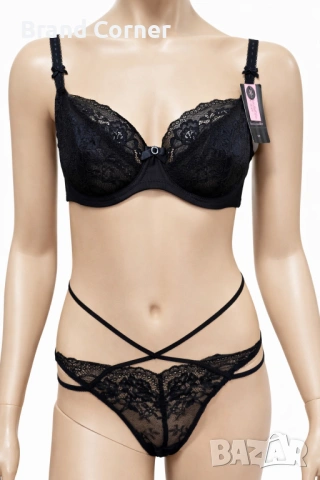 Дамски сутиен Hunkemöller с черна дантела – размер M, снимка 4 - Бельо - 54551918