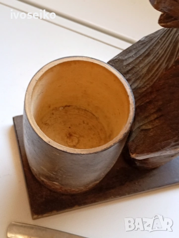 дървен мечок, снимка 4 - Декорация за дома - 54870694