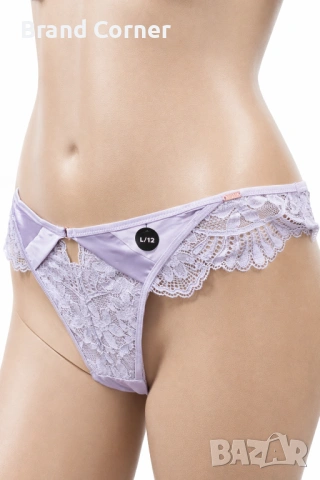 Комплект дамско бельо Hunkemöller Noir – сутиен 80C и бикини L, светлолилава дантела, снимка 7 - Бельо - 54518792