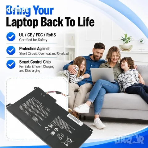 B31N1912 C31N1912 Батерия Asus VivoBook Go 14 E410MA L410MA 42Wh | 11.55V / 3640mAh, снимка 6 - Батерии за лаптопи - 55502931