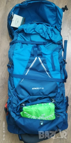 Osprey Atmos AG LT 50 Night Shift -Scoria Blue , снимка 8 - Раници - 50642863