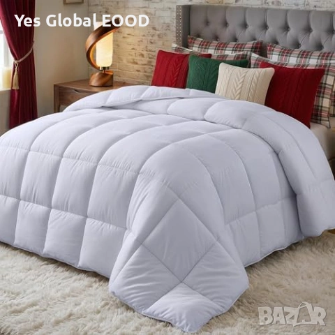 Utopia Bedding завивка 180x200см 370 GSM бяла