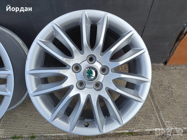 ОРИГИНАЛНИ джанти 17 ' цола 5x112 7J Skoda Octavia / Шкода Октавия АУДИ VW Seat, снимка 10 - Гуми и джанти - 54527300