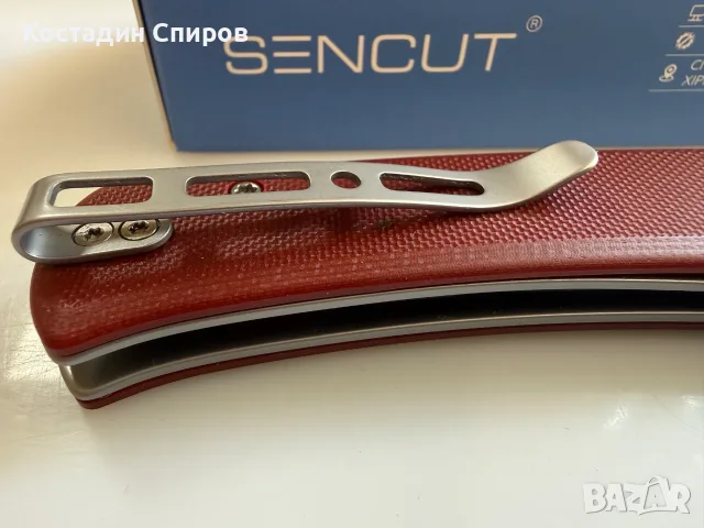сгъваеми ножове SOG Terminus XR Black и SENCUT Snap Burgundy, снимка 11 - Ножове - 55583933