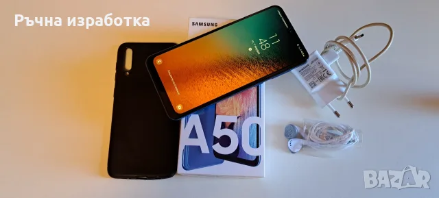 samsung SM-A505FN/DS a50 blue слушалки кутия зарядно usb кабел телефон смартфон, снимка 14 - Samsung - 55486474