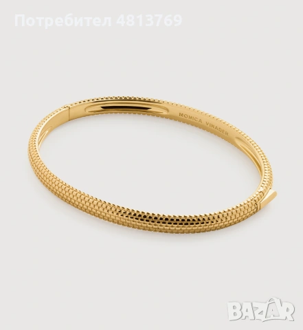 Оригинална гривна Monica Vinader Heirloom в позлата 18k, снимка 7 - Гривни - 54379043