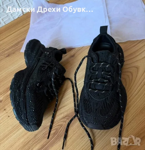 Дамски маратонки с камъчета по модел на Balenciaga , снимка 7 - Маратонки - 55051248