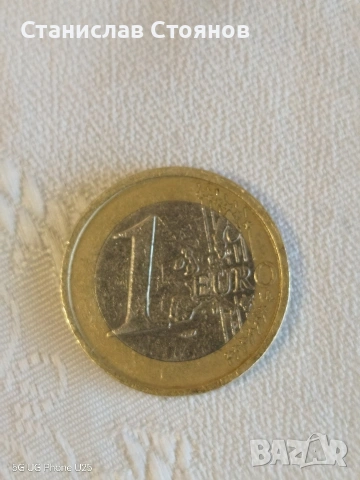 1 евро монета Италия 