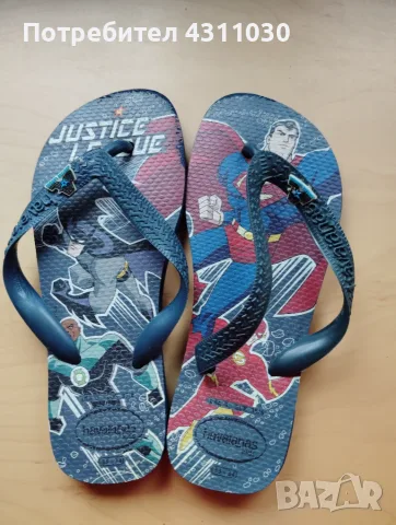 Чехли havaianas 33-34 номер с Батман и Супермен 