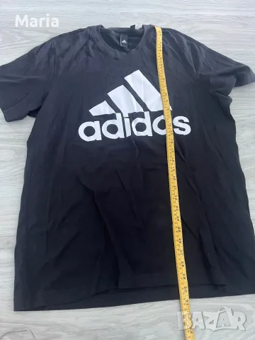 Adidas Essentials Logo тениска черна XL, снимка 4 - Тениски - 55450123