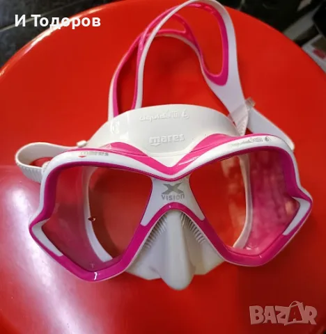 Водолазна маска Mares X-Vision Ultra Liquidskin (Pink/White) – Отлична!