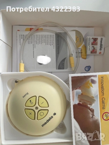Medela Swing електрическа помпа за кърма – напълно изправна, с кутия и аксесоари, снимка 4 - Помпи за кърма - 54842870