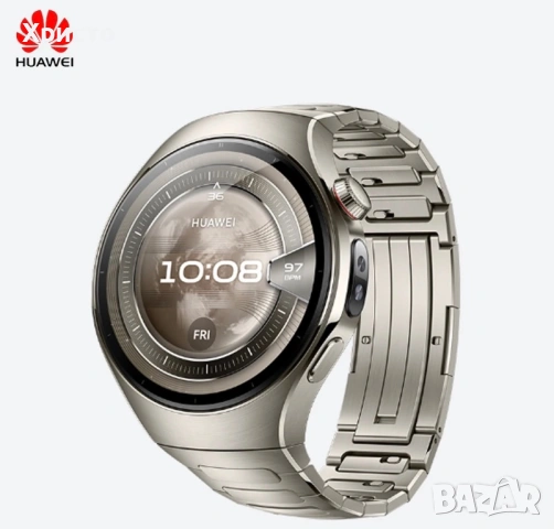 НОВ!!! Смарт часовник HUAWEI Watch 5, 46 мм, Aerospace-Grade Titanium, LTE, Silver  