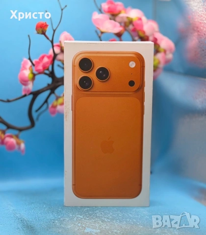 НОВ!!! Apple iPhone 17 Pro Max, 256GB, 5G, Cosmic Orange + подарък оригинален адаптер , снимка 3 - Apple iPhone - 54608496