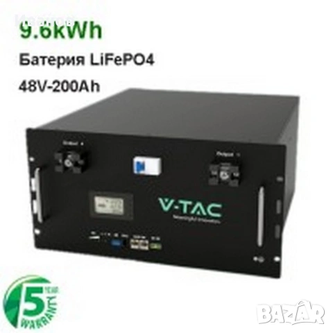 Lifepo4 9.60 kWh 48V 200Ah Безплатна доставка.