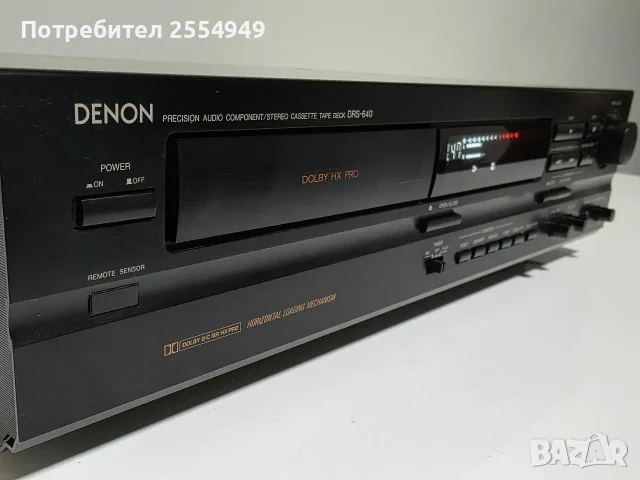 Стерео касетен дек Denon DRS-640 – Хоризонтално зареждане (CD тип), снимка 3 - Декове - 55441283