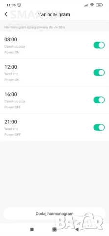 Смарт WiFi Преходник 16A Tuya Контакт Електромер Таймер, снимка 4 - Други - 55058537