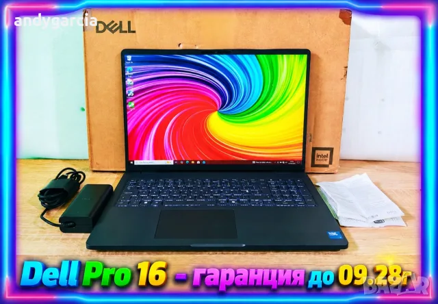 Dell Pro 16/Intel Core i5 120U/16GB RAM/512GB SSD/16' FHD+ IPS/Intel Graphics с гаранция 3 години