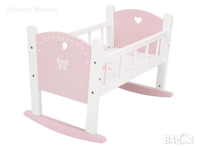Дървено легло за кукли люлка , снимка 4 - Кукли - 54349617
