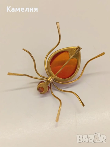 Брошка, кехлибар , снимка 4 - Други - 53673932