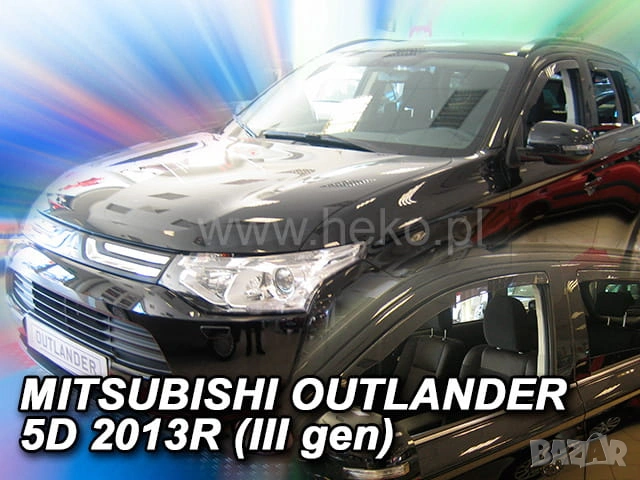 К-кт 4бр. Ветробрани HEKO за MITSUBISHI ASX 2010-2022 Outlander III 2012-2021 предни и задни, снимка 2 - Аксесоари и консумативи - 53316598