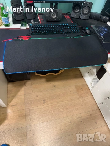 RGB Gaming mouse mat пад за клавиатура с подцветка, снимка 8 - Клавиатури и мишки - 54183668