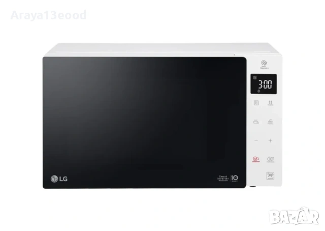 Микровълнова печка LG Smart Inverter MS23NECBW – 23L, 1000W, бяла